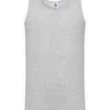 Men's 100% Cotton Classic Athletic Vest - Heather Grey