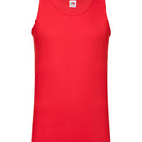 Men's 100% Cotton Classic Athletic Vest - Red