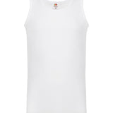 Men's 100% Cotton Classic Athletic Vest - White