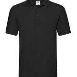 Men's Classic Cotton Short Sleeve Pique Polo Shirt - Black