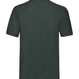 Men's Classic Cotton Short Sleeve Pique Polo Shirt - Bottle Green