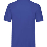 Men's Classic Cotton Short Sleeve Pique Polo Shirt - Royal Blue