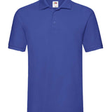 Men's Classic Cotton Short Sleeve Pique Polo Shirt - Royal Blue