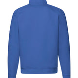 Men's Professional Raglan Style Quarter Zip Cotton Sweatshirt - Royal Blue