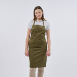 Unisex Classic Poly/Cotton Bib Apron - Dark Olive