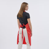 Unisex Classic Poly/Cotton Bib Apron - Red