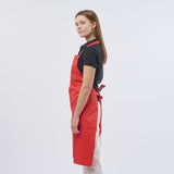 Unisex Classic Poly/Cotton Bib Apron - Red