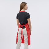 Unisex Classic Poly/Cotton Bib Apron - Red