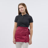 Unisex Classic Poly/Cotton Waist Pocket Apron - Burgundy