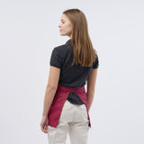 Unisex Classic Poly/Cotton Waist Pocket Apron - Burgundy