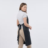 Unisex Professional Poly/Cotton Adjustable Bib Apron - Black