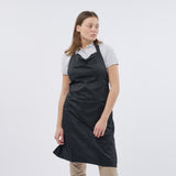 Unisex Professional Poly/Cotton Adjustable Bib Apron - Black