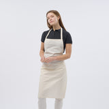 Unisex Classic Poly/Cotton Bib Apron - Natural