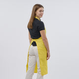 Unisex Professional Poly/Cotton Adjustable Bib Apron - Yellow