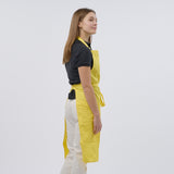 Unisex Professional Poly/Cotton Adjustable Bib Apron - Yellow