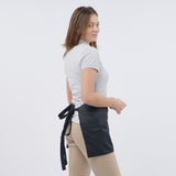 Unisex Classic Poly/Cotton Waist Pocket Apron - Black