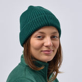 Unisex Super Warm Classic Ribbed Knitted Beanie - Bottle Green