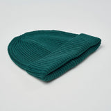 Unisex Super Warm Classic Ribbed Knitted Beanie - Bottle Green