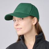 Unisex 100% Cotton Classic 5 Panel Cap - Bottle Green