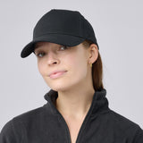 Unisex 100% Cotton Classic 5 Panel Cap - Black