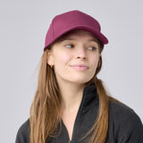 Unisex 100% Cotton Classic 5 Panel Cap - Burgundy