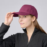 Unisex 100% Cotton Classic 5 Panel Cap - Burgundy