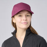 Unisex 100% Cotton Classic 5 Panel Cap - Burgundy