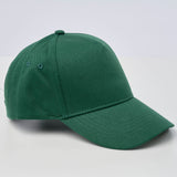 Unisex 100% Cotton Classic 5 Panel Cap - Bottle Green