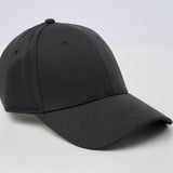 Unisex Classic Breathable 6 Panel Cap - Black