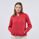 Women's Professional Shaped Fit Full Zip Fleece - Red