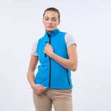 Women's Premium 3 Layer Shaped Fit Soft Shell Gilet - Azure