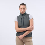 Women's Premium 3 Layer Shaped Fit Soft Shell Gilet - Titanium