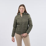 Women's Premium Windproof & Breathable Hooded Padded Jacket - Dark Olive