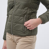 Women's Premium Windproof & Breathable Hooded Padded Jacket - Dark Olive