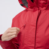 Women's Breathable Premium Waterproof Jacket - Red