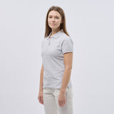 Women's Classic Cotton Short Sleeve Pique Polo Shirt - Heather Grey