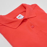 Women's Classic Cotton Short Sleeve Pique Polo Shirt - Red