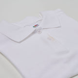 Women's Classic Cotton Short Sleeve Pique Polo Shirt - White