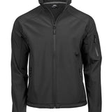 Men's Premium Lightweight Performance Soft Shell Jacket - Black