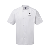 Taunton College Unisex Short Sleeve Chefs Jacket - White