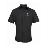 Taunton College Men's Short Sleeve Breathable Poplin Shirt - Black