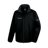 UCS Transport Team Unisex Two Layer Soft Shell Jacket - Black