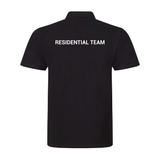 UCS Residential Team Cotton Polo Shirt - Black