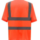 Men's Classic High Visibility Short Sleeve T-Shirt - Orange