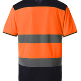 Men's Classic High Visibility Two Tone T-Shirt - Orange