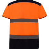 Men's Classic High Visibility Two Tone Polo Shirt - Orange