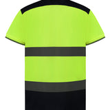 Men's Classic High Visibility Two Tone Polo Shirt - Yellow